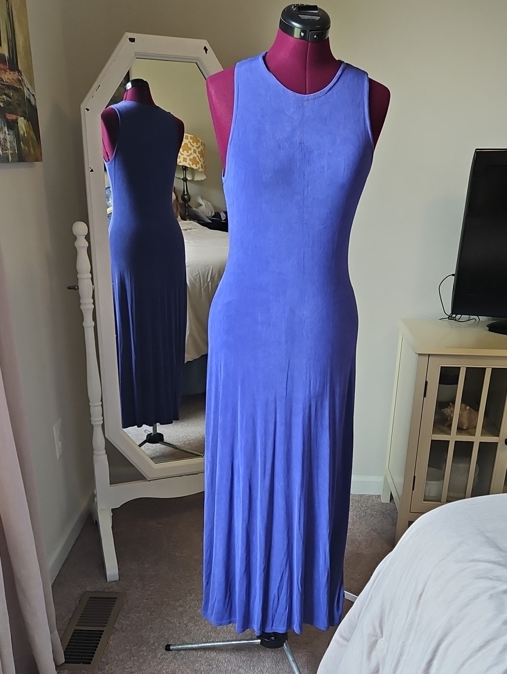 Maurices Sleeveless Maxi Dress in Vivid Violet